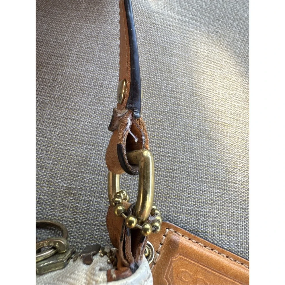 Coach Plaid Multicolor Signature Leather Tote w/Matching Wallet